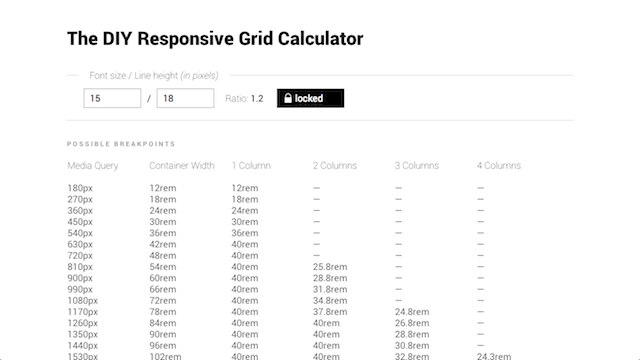 DIY Responsive Grid screenshot